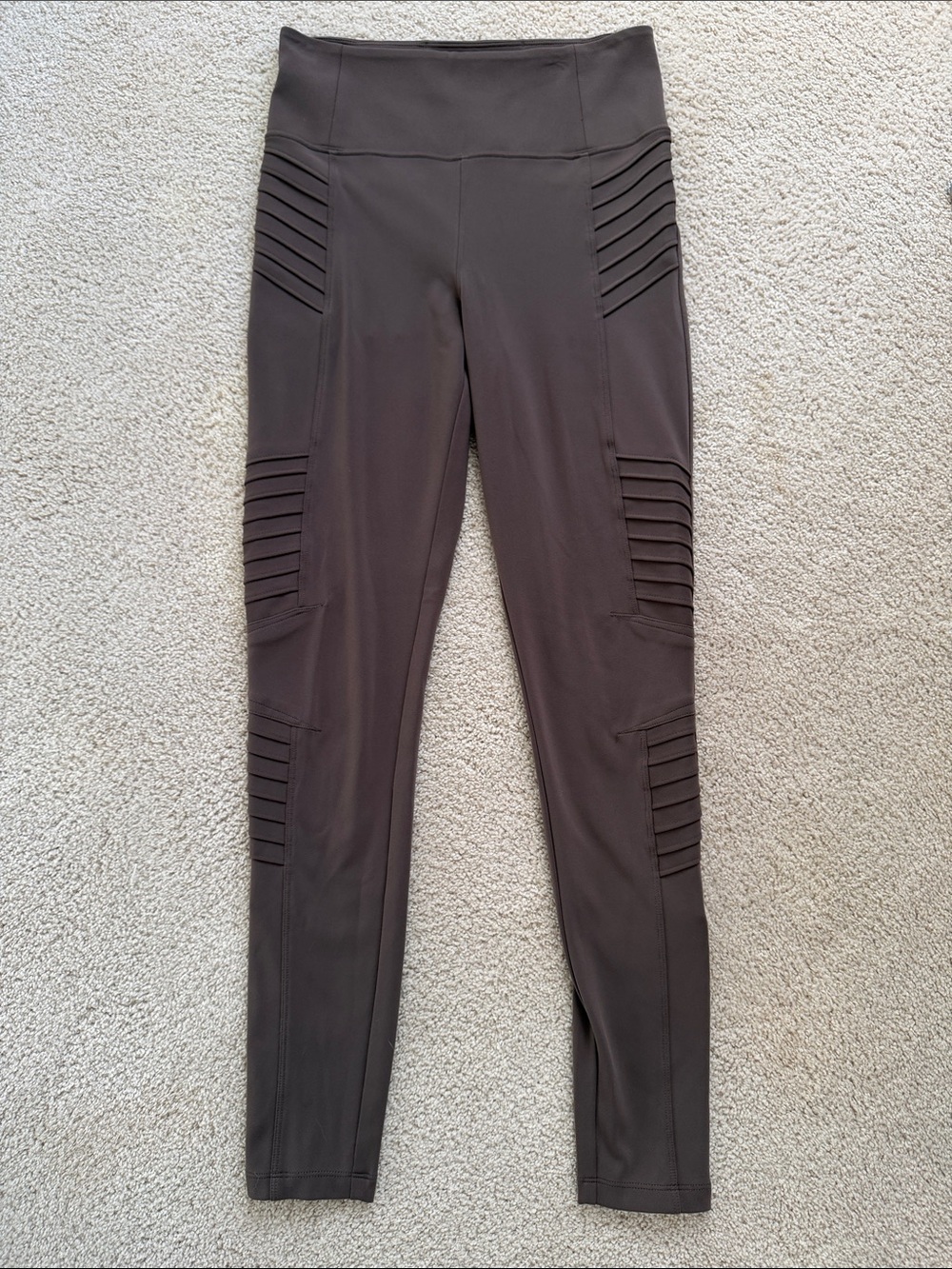 Athleta Delancey Moto Tight Brown Size Small